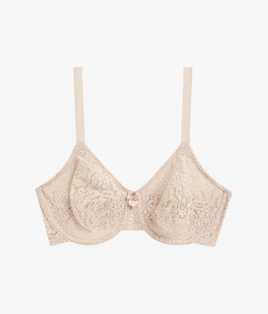 Wacoal Unlined|Bras * Halo Lace Underwire Bra Sand