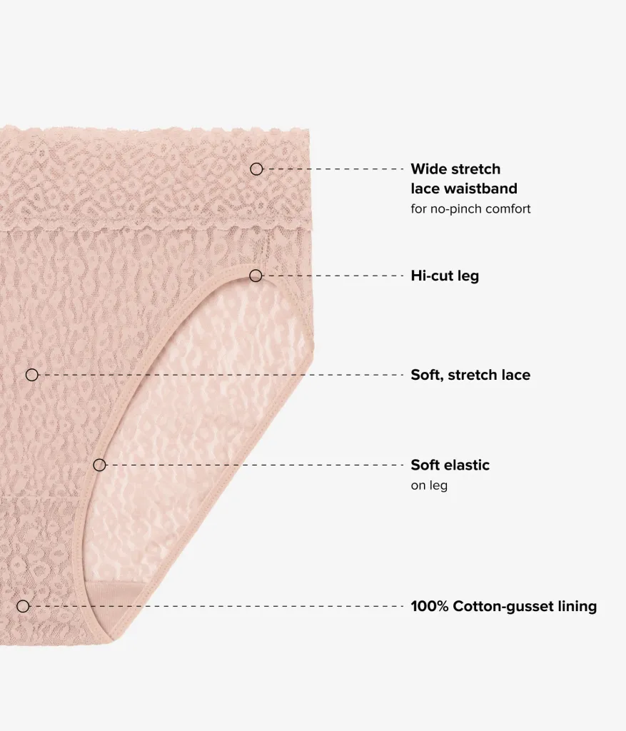 Wacoal Panties * High Bar™ Hi Cut Roebuck