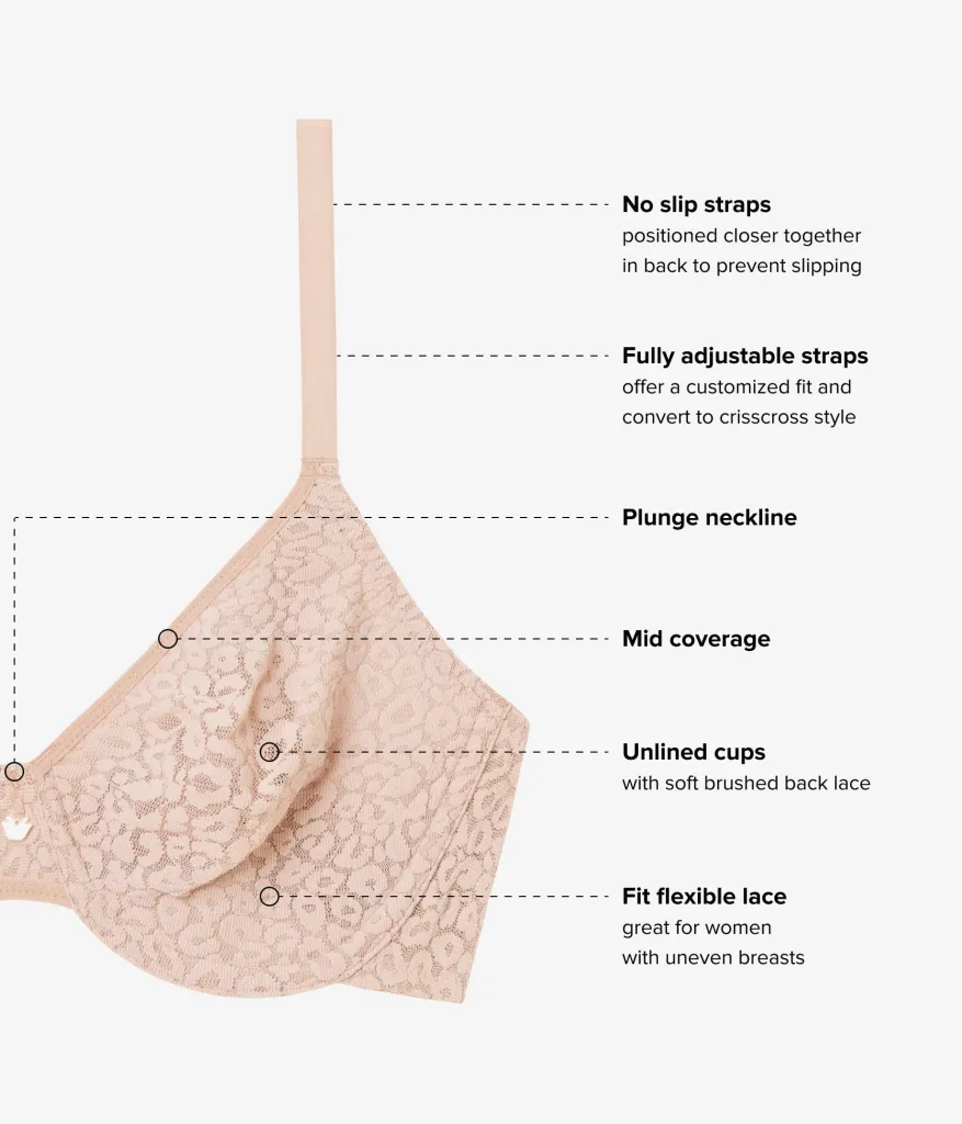 Wacoal Unlined|Bras * High Bar™ Plunge Underwire Bra Roebuck