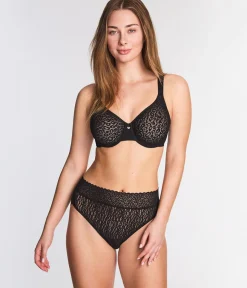 Wacoal Full Figure|Unlined * High Bar™ Underwire Bra Black