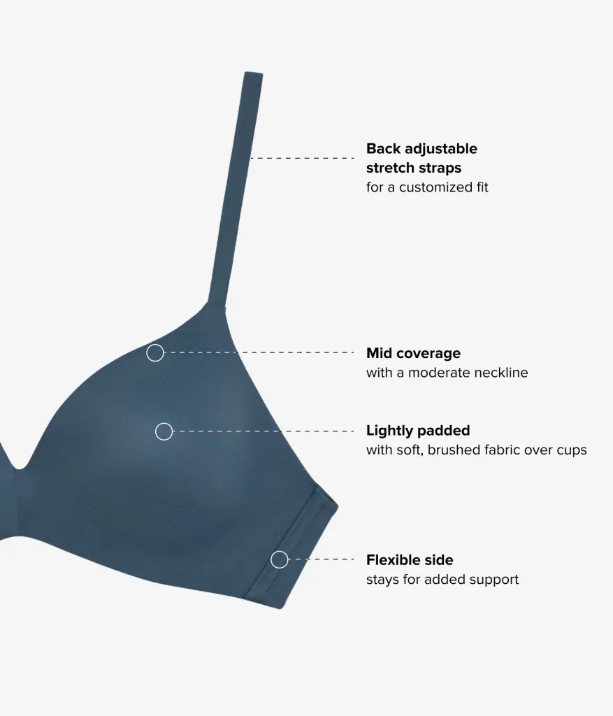 Wacoal Seamless|T-Shirt * How Perfect Wire Free T-Shirt Bra Dark Slate