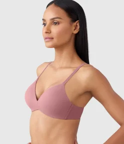 Wacoal Wireless * How Perfect Wire Free T-Shirt Bra Rose Brown
