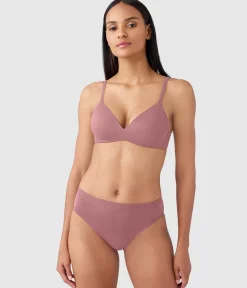 Wacoal Wireless * How Perfect Wire Free T-Shirt Bra Rose Brown
