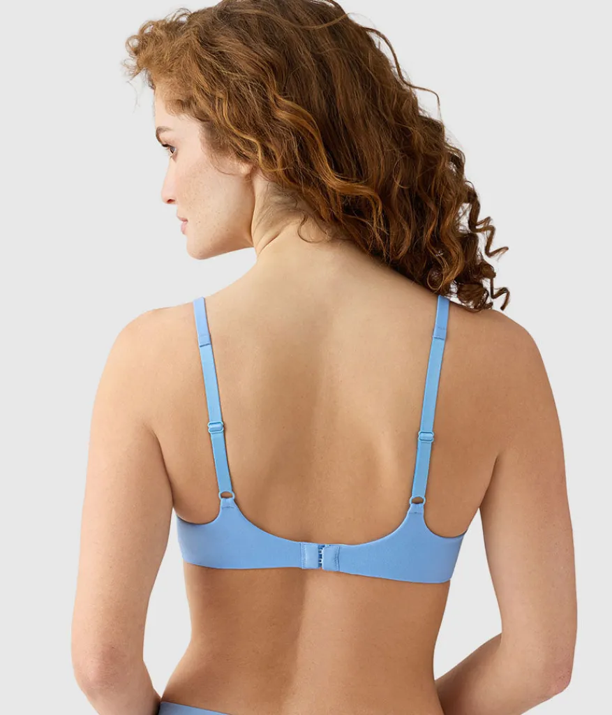 Wacoal Seamless|Wireless * How Perfect Wire Free T-Shirt Bra Bel Air Blue