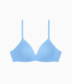 Wacoal Seamless|Wireless * How Perfect Wire Free T-Shirt Bra Bel Air Blue
