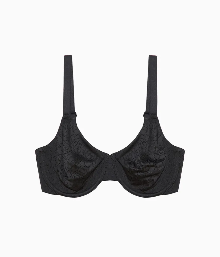 Wacoal Full Figure|Unlined * Inside Job™ Underwire Bra Black