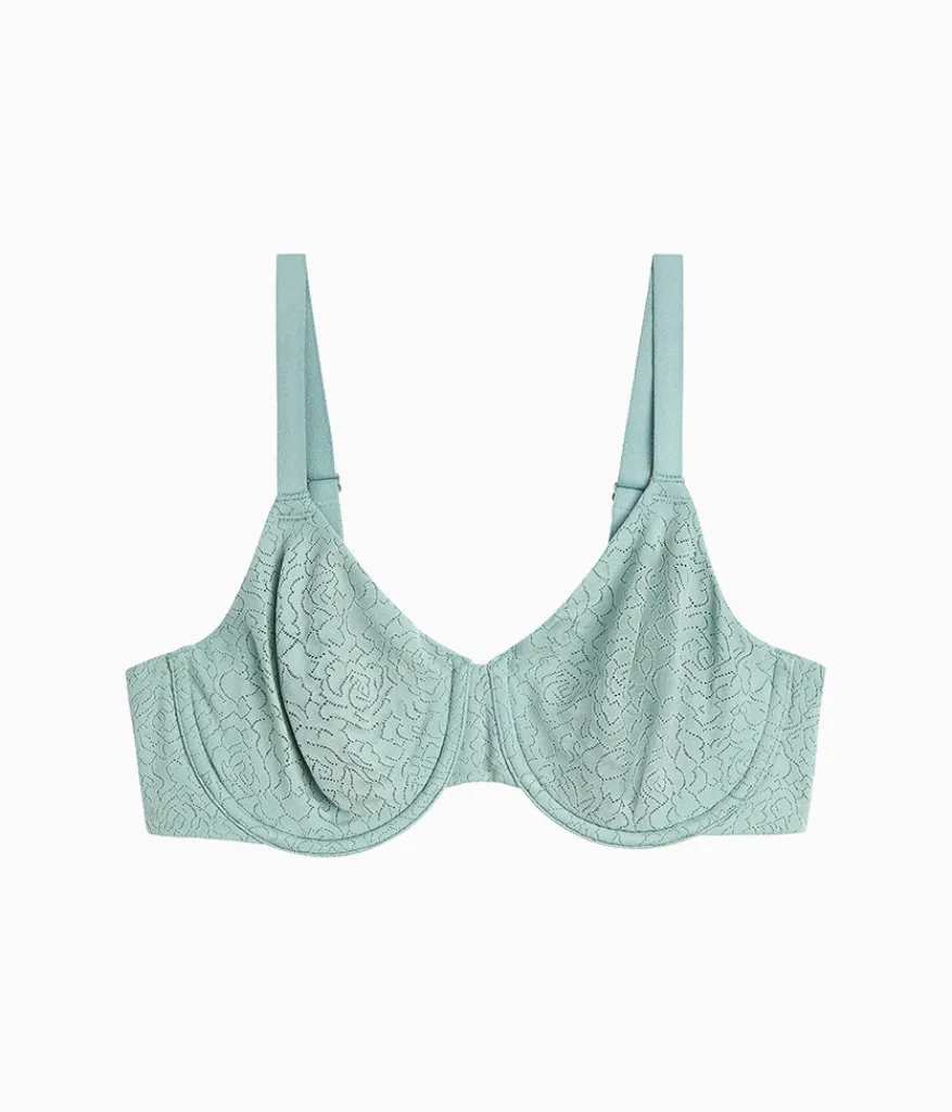 Wacoal Full Figure|Unlined * Inside Job™ Underwire Bra Iceberg Green