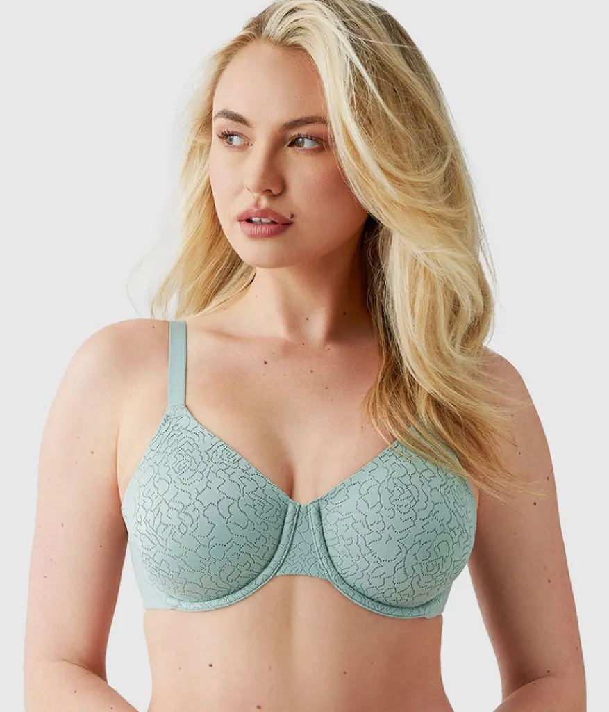 Wacoal Full Figure|Unlined * Inside Job™ Underwire Bra Iceberg Green