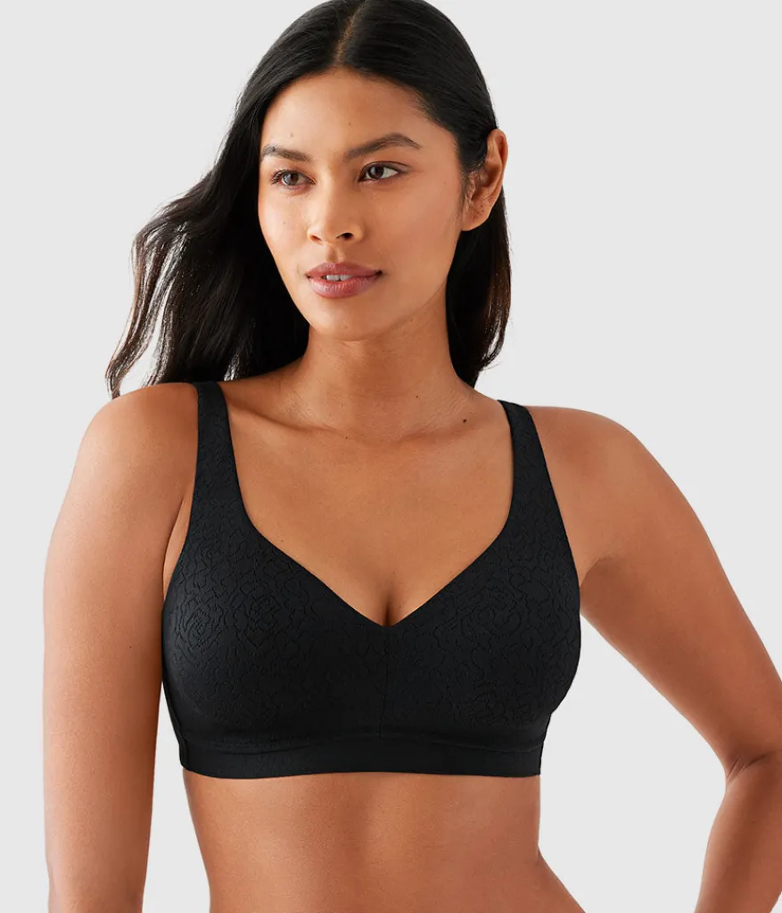 Wacoal Full Figure|Unlined * Inside Job™ Wire Free Bra Black