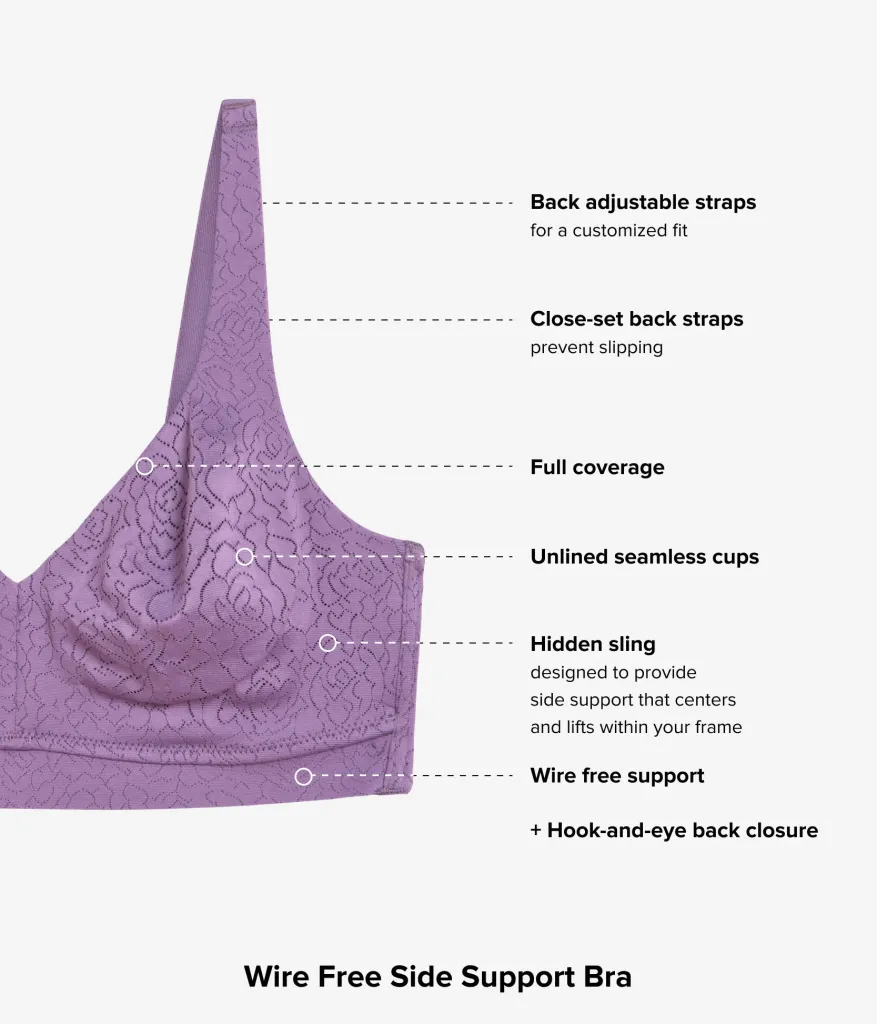 Wacoal Full Figure|Unlined * Inside Job™ Wire Free Bra Italian Grape