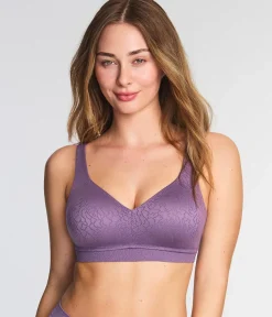 Wacoal Full Figure|Unlined * Inside Job™ Wire Free Bra Italian Grape