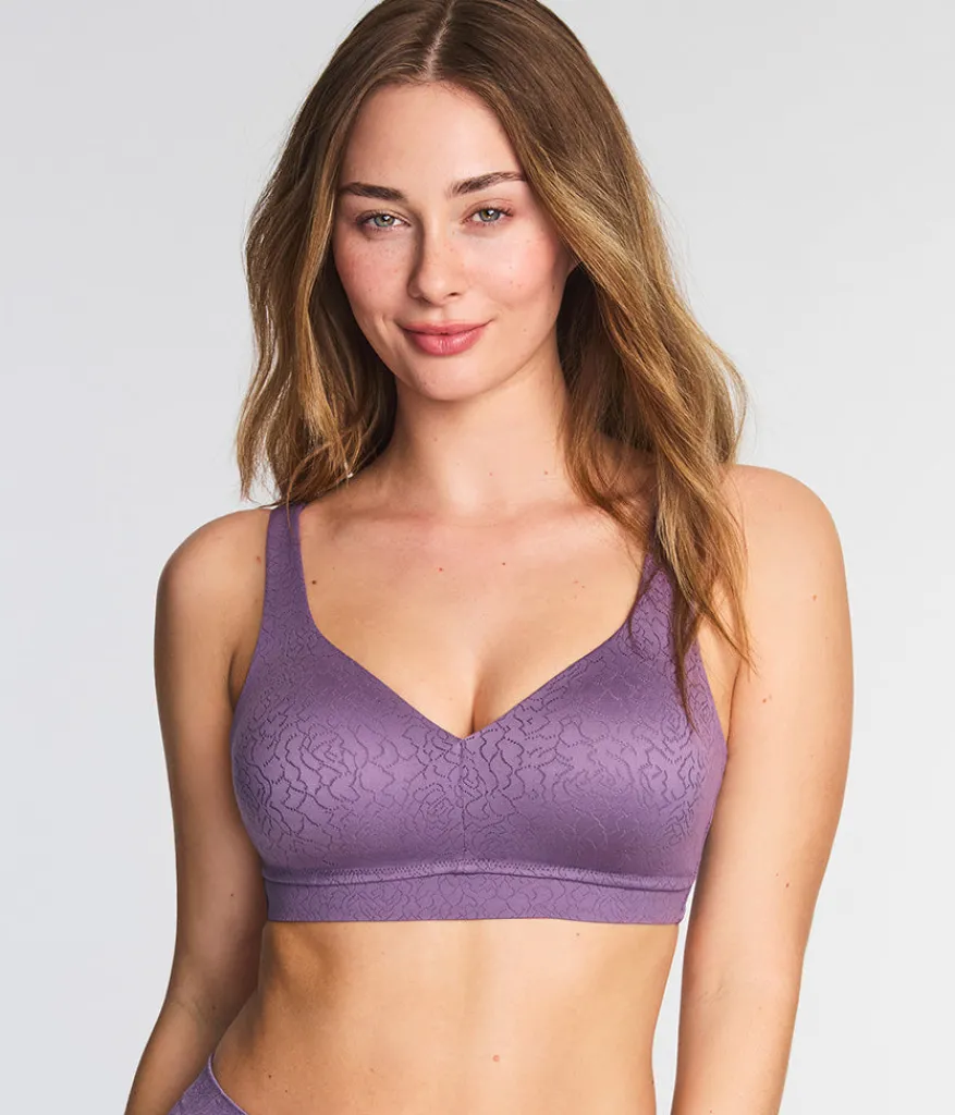 Wacoal Full Figure|Unlined * Inside Job™ Wire Free Bra Italian Grape