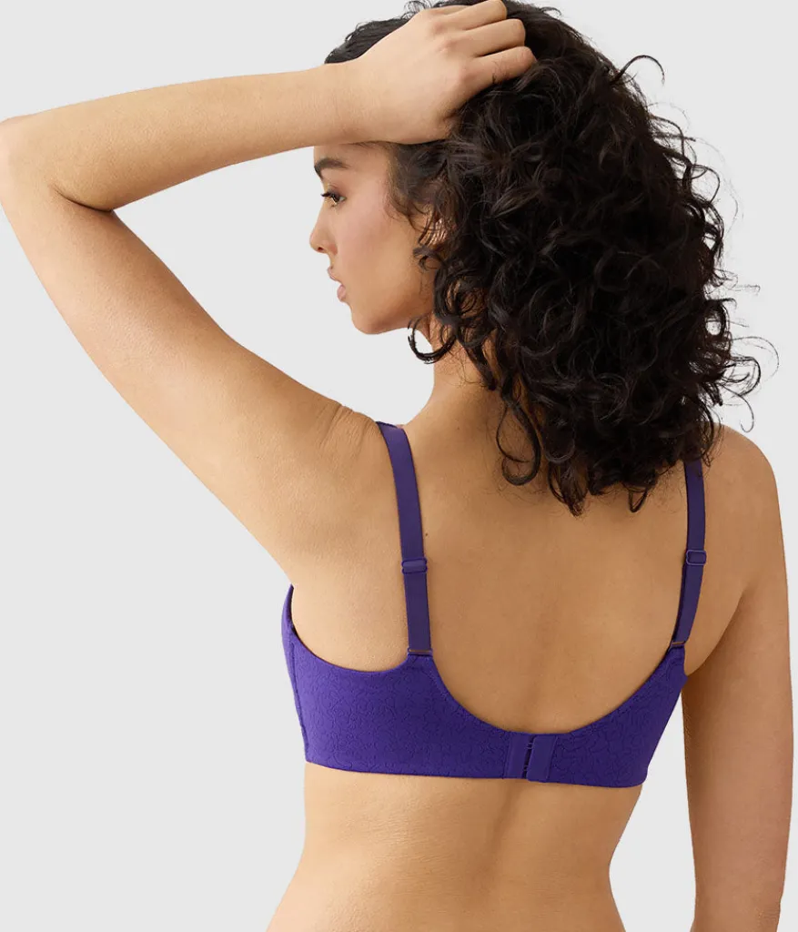 Wacoal Full Figure|Unlined * Inside Job™ Wire Free Bra Purple Indigo