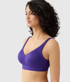 Wacoal Full Figure|Unlined * Inside Job™ Wire Free Bra Purple Indigo