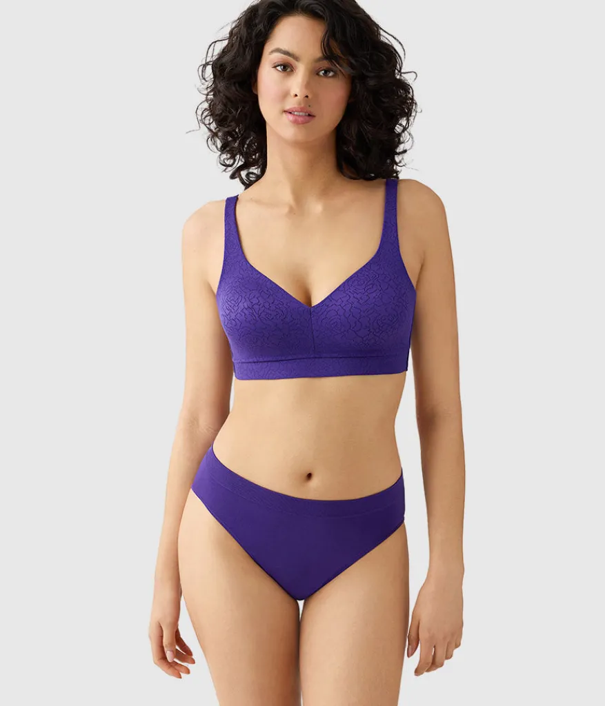 Wacoal Full Figure|Unlined * Inside Job™ Wire Free Bra Purple Indigo