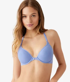 Wacoal T-Shirt|Racerback/Convertible * Inspired Eyelet Front Close T-Shirt Bra Pale Iris