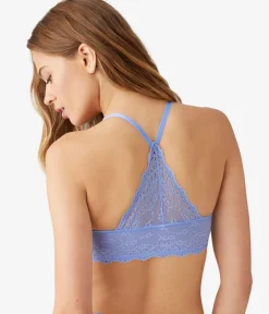 Wacoal T-Shirt|Racerback/Convertible * Inspired Eyelet Front Close T-Shirt Bra Pale Iris