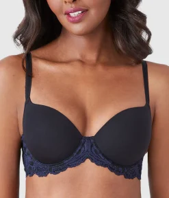 Wacoal Seamless|Lace * Instant Icon® T-Shirt Bra Black/Eclipse