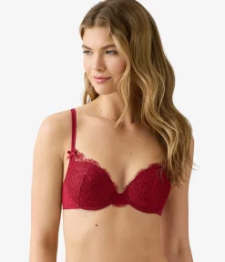 Wacoal Lace * It's On Contour Bra Biking Red