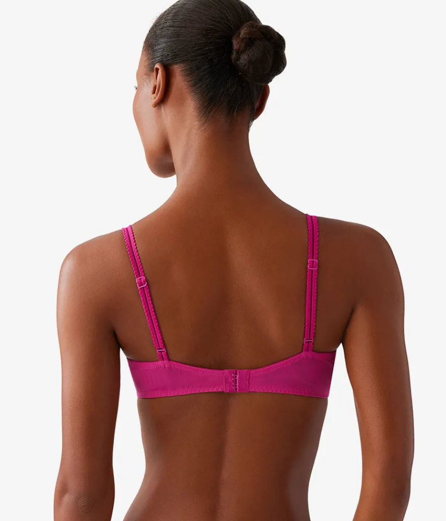Wacoal Unlined|Lace * It's On Underwire Bra Fuchsia Red