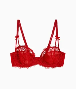 Wacoal Unlined|Lace * It's On Underwire Bra Savvy Red