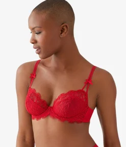 Wacoal Unlined|Lace * It's On Underwire Bra Savvy Red