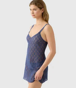 Wacoal Chemises & Bodysuits * ace Ki Cheie Crown Blue