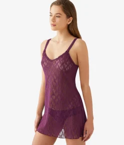 Wacoal Chemises & Bodysuits * ace Ki Cheie Potent Purple