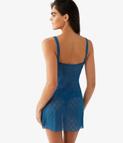 Wacoal Chemises & Bodysuits * ace Ki Cheie Moroccan Blue
