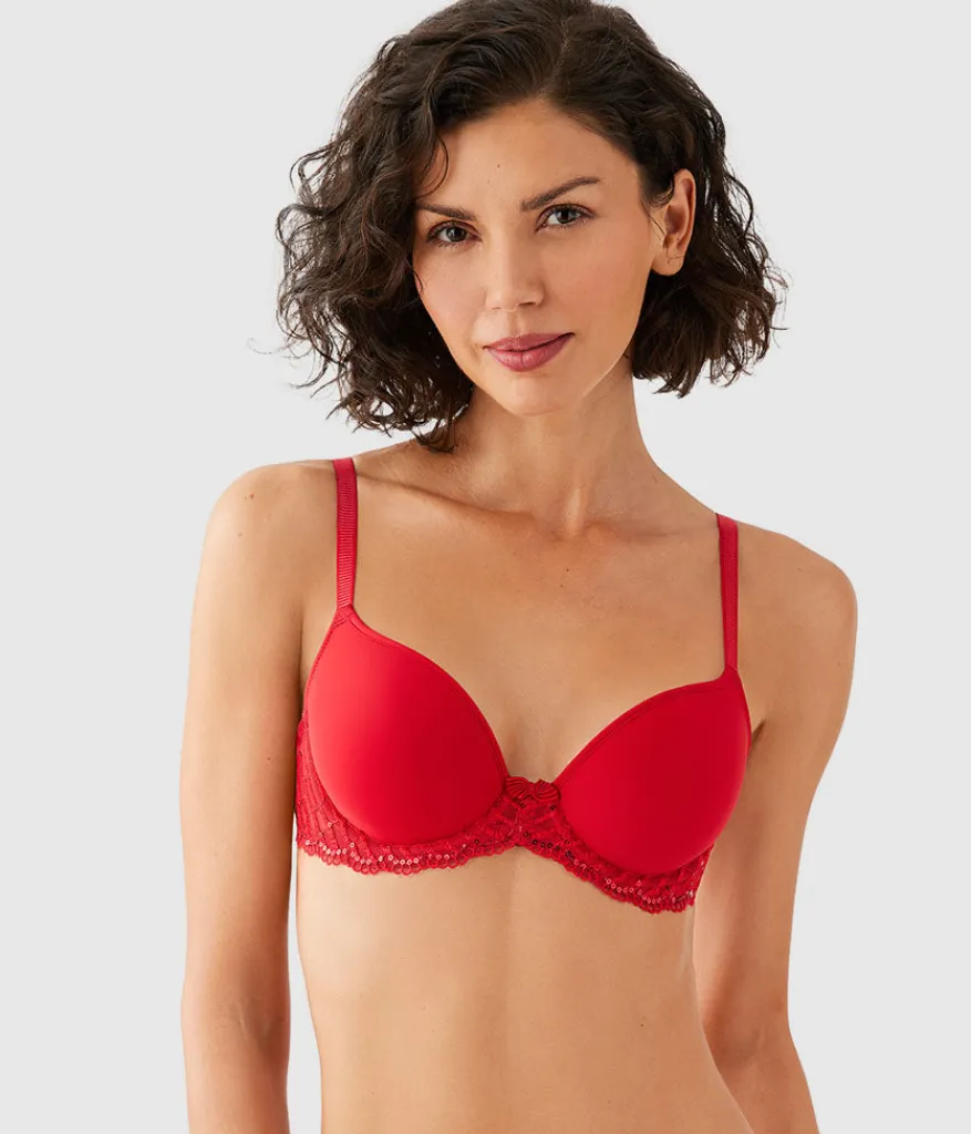 Wacoal Seamless|T-Shirt * La Femme Underwire T-Shirt Bra Equestrian Red