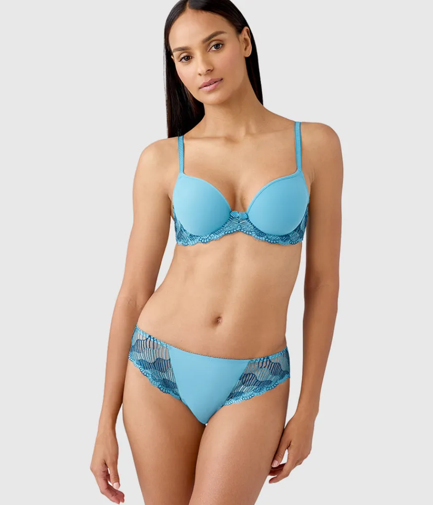Wacoal Seamless|T-Shirt * La Femme Underwire T-Shirt Bra Adriatic Blue