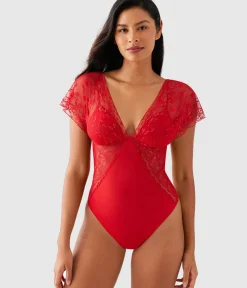 Wacoal Chemises & Bodysuits * ifted In uxury Bodyuit Equestrian Red