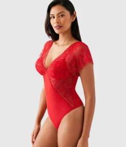 Wacoal Chemises & Bodysuits * ifted In uxury Bodyuit Equestrian Red