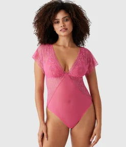 Wacoal Chemises & Bodysuits * ifted In uxury Bodyuit Hot Pink