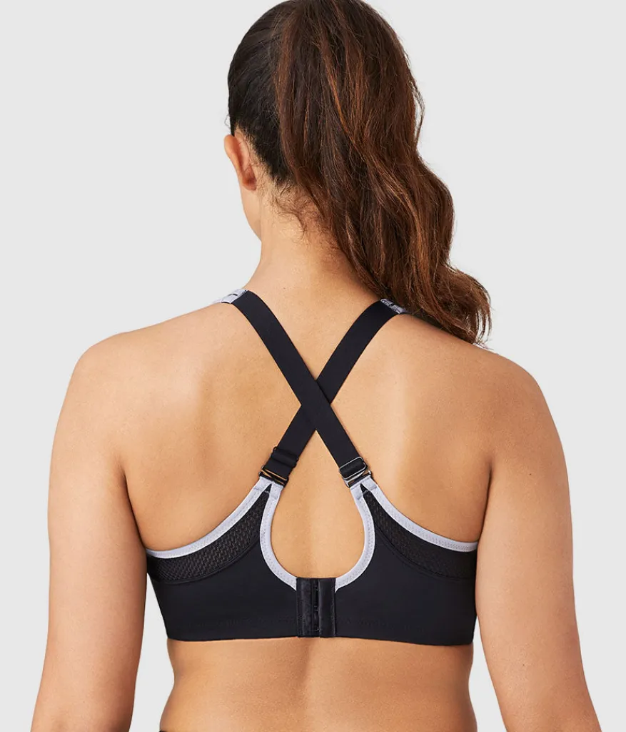 Wacoal Seamless|Underwire * Lindsey Sport Contour Underwire Bra Black/Lilac Gray