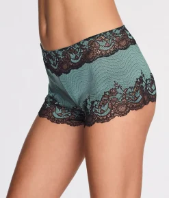 Wacoal Panties|Boyshort * odern Affair Boyhort Silver Pine/Black