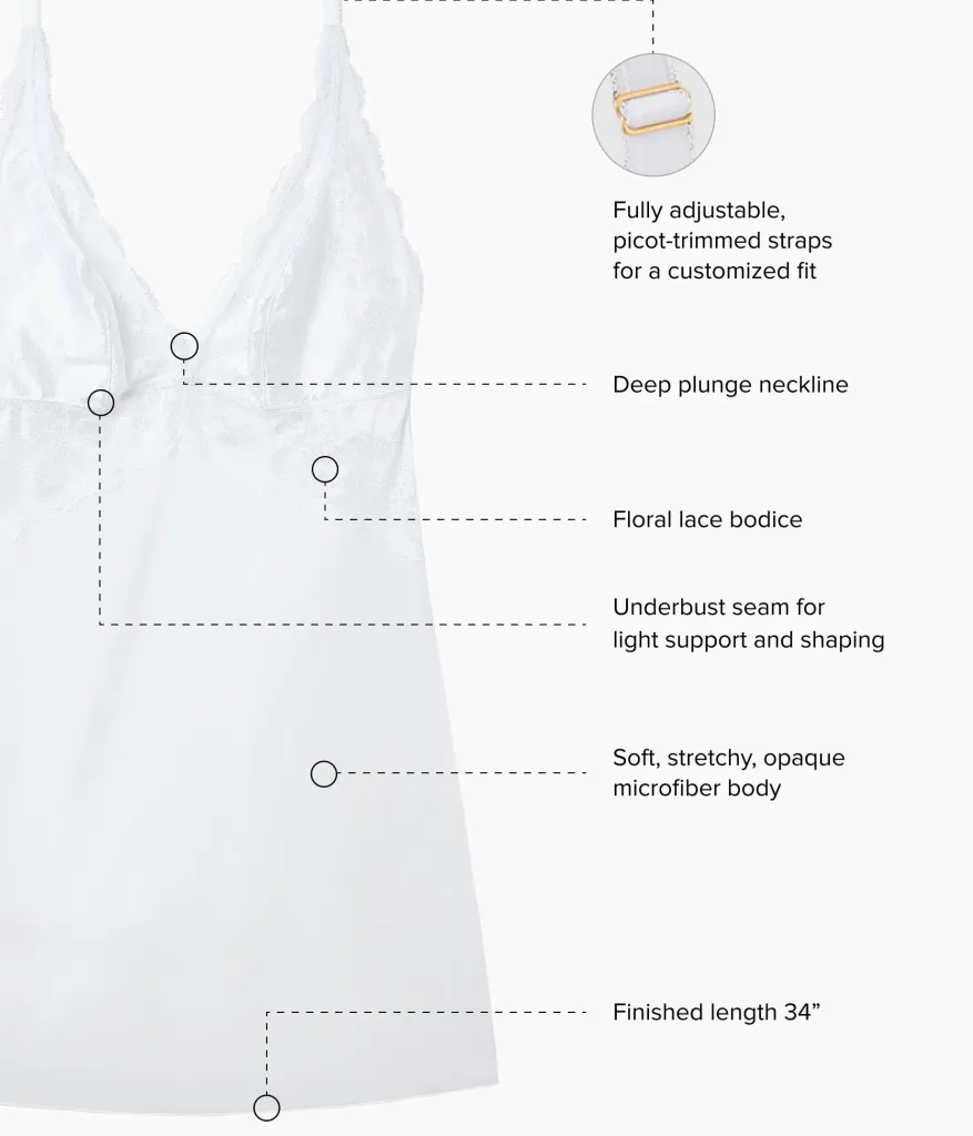 Wacoal Chemises & Bodysuits * odern Affair Cheie White