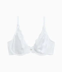 Wacoal Unlined|Lace * Modern Affair Plunge Underwire Bra White