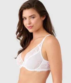 Wacoal Unlined|Lace * Modern Affair Plunge Underwire Bra White