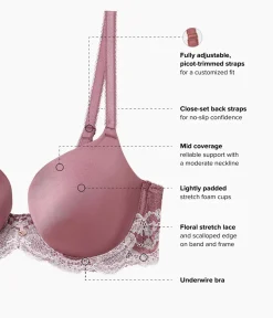 Wacoal Bras|T-Shirt * Modern Affair T-Shirt Bra Rose Brown/Cradle Pink