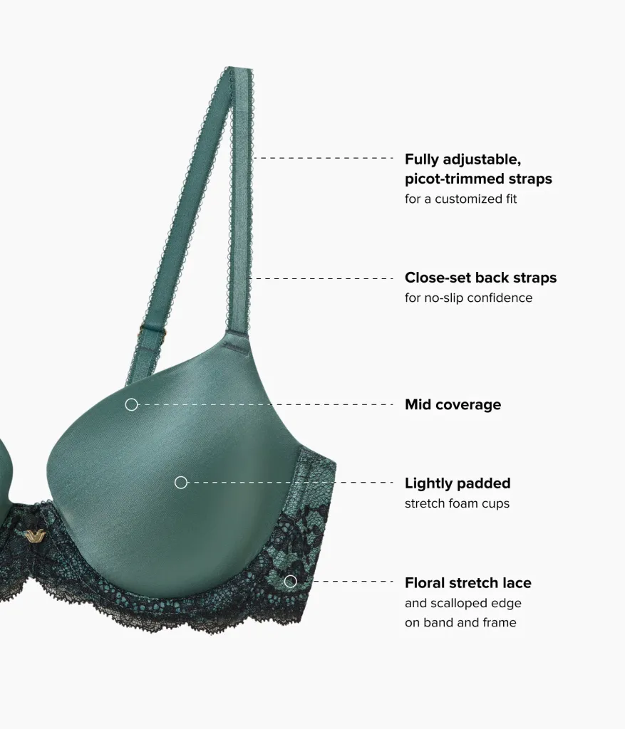 Wacoal Bras|T-Shirt * Modern Affair T-Shirt Bra Silver Pine/Black
