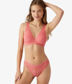 Wacoal Unlined|Lace * No tring Attached Braette Tea Rose
