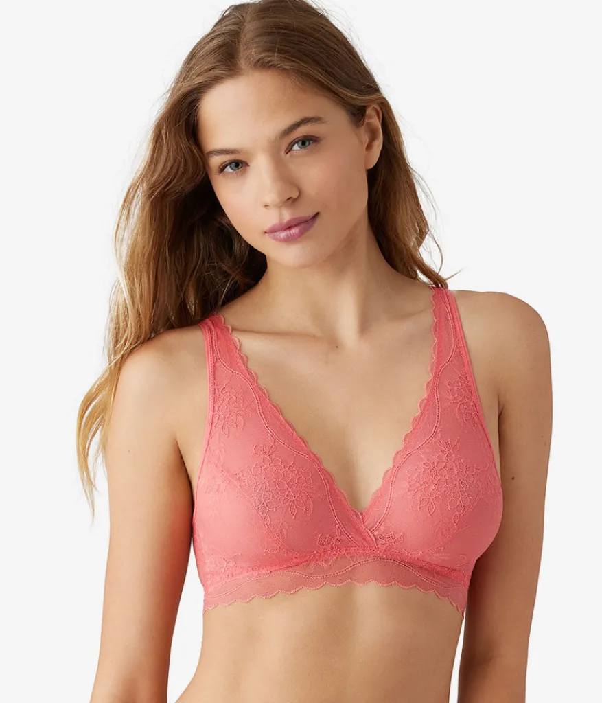 Wacoal Unlined|Lace * No tring Attached Braette Tea Rose