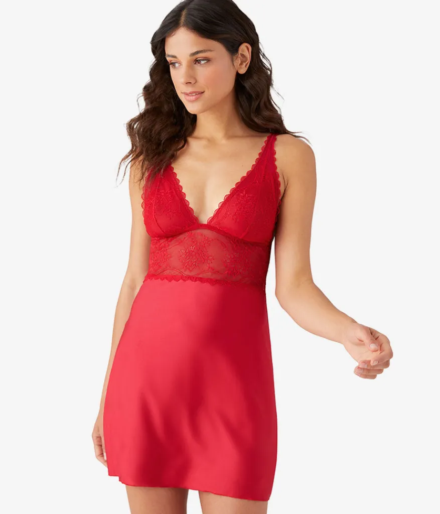 Wacoal Chemises & Bodysuits * No tring Attached Cheie Crimson Red