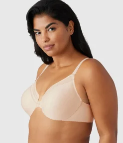 Wacoal Unlined|Full Coverage * Perfect Primer Front Close Underwire Bra Sand