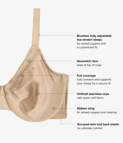 Wacoal Full Figure|Unlined * Perfect Primer Full Figure Underwire Bra Roebuck