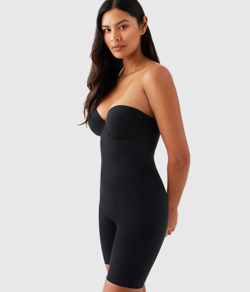 Wacoal Body Briefers|Strapless * Red Carpet™ All In One Thigh Shaper Black