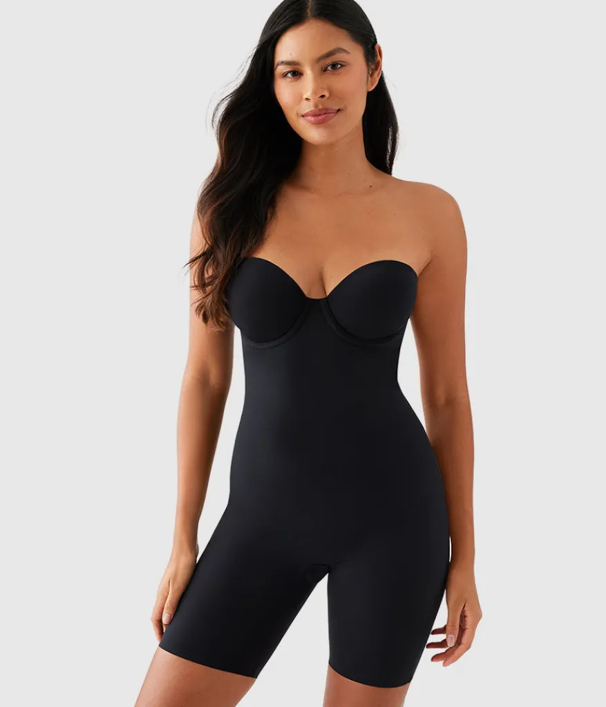 Wacoal Body Briefers|Strapless * Red Carpet™ All In One Thigh Shaper Black