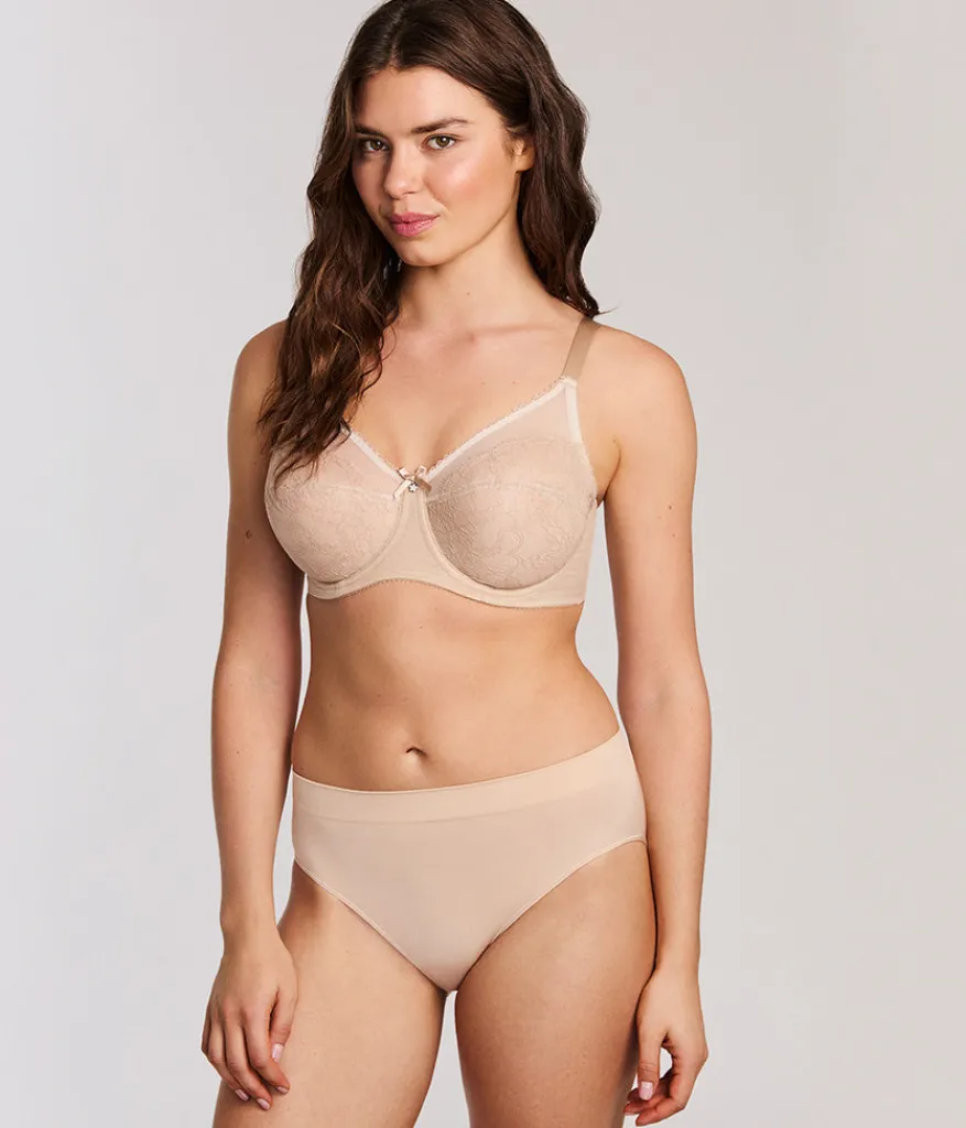 Wacoal Full Figure|Unlined * Retro Chic Full Figure Underwire Bra Toast