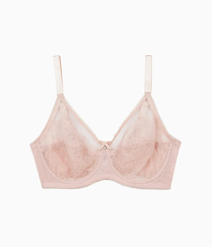 Wacoal Full Figure|Unlined * Retro Chic Full Figure Underwire Bra Rose Dust